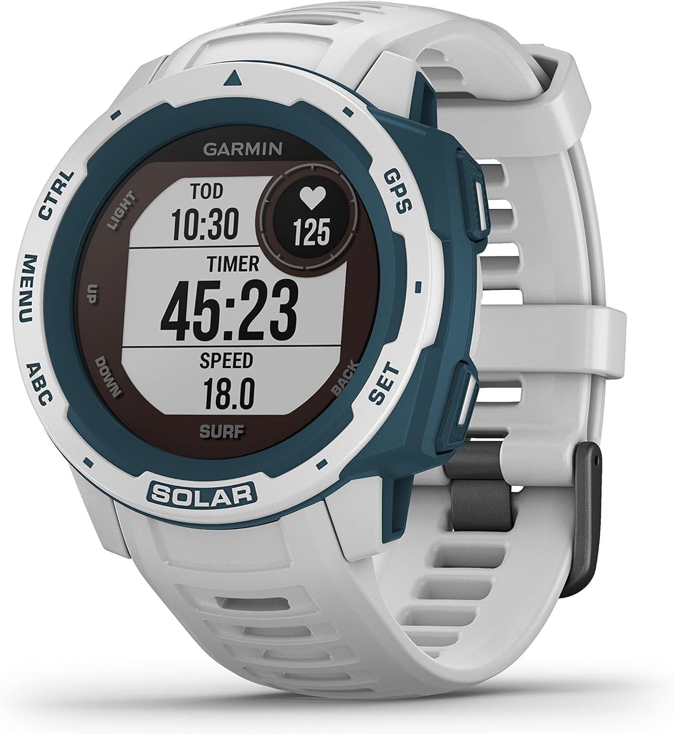 Garmin Instinct Solar Surf Edition GPS Watch - Cloudbreak Newly Overhauled