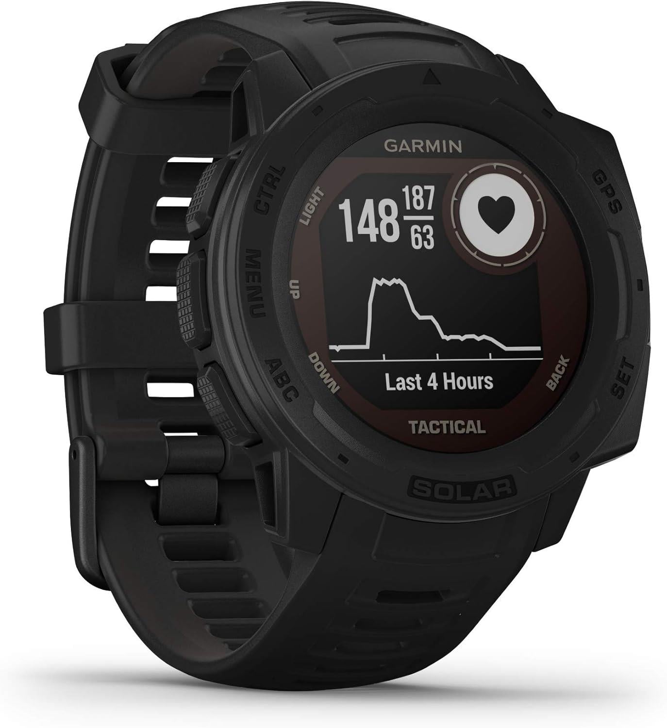 Garmin Instinct Solar Tactical Edition Rugged GPS Smart Watch - Black