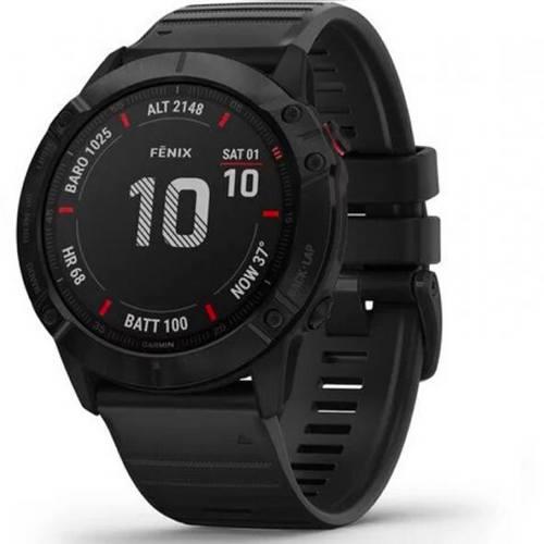 Garmin Fenix 6X Pro Sapphire Black DLC Music WiFi GPS Watch Newly Overhauled