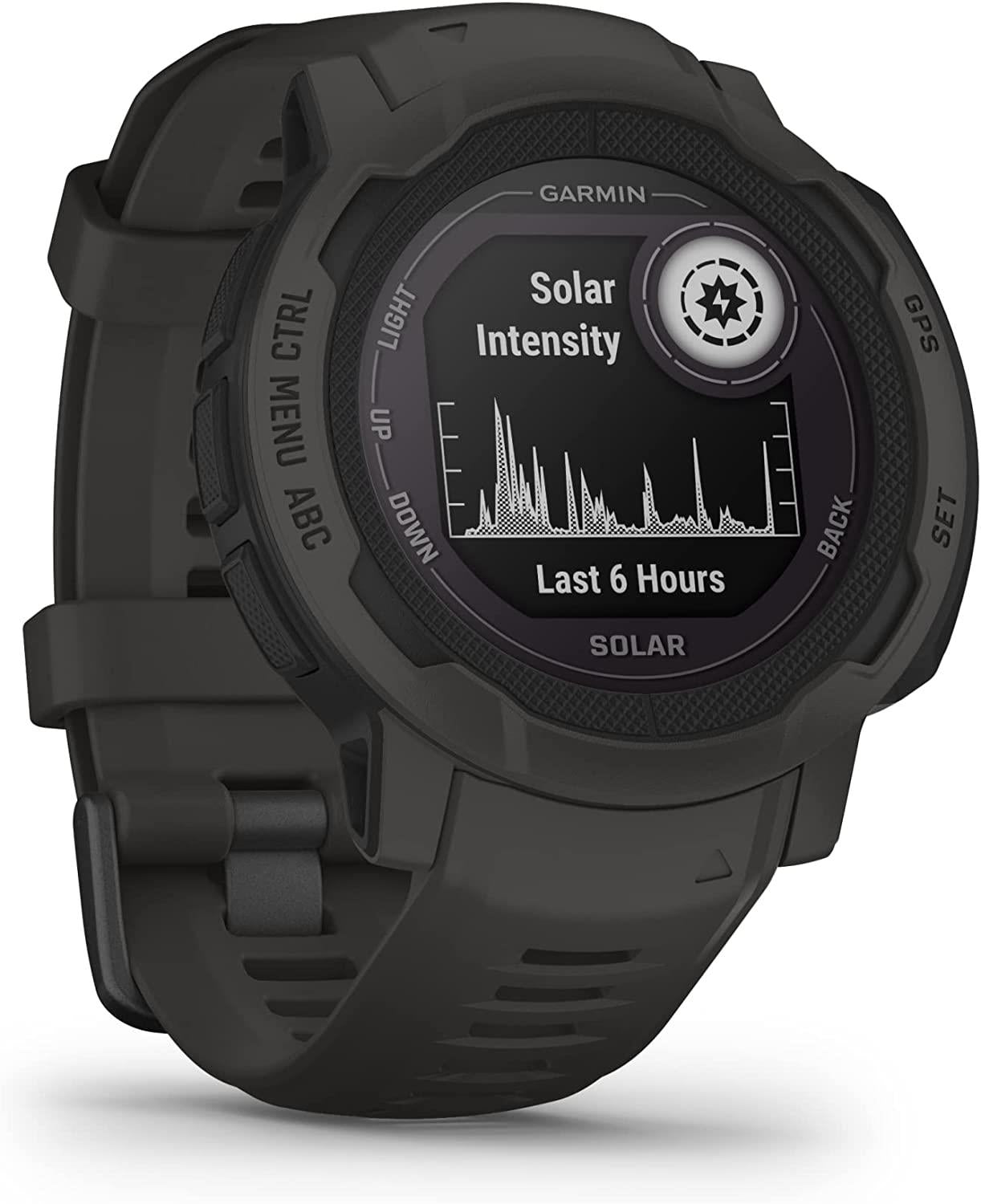Garmin Instinct 2 Solar Rugged GPS Sports Watch Heart Rate Monitor - Graphite