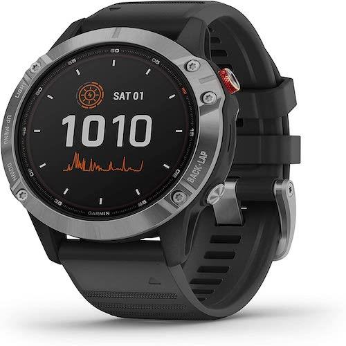 Garmin Fenix 6 Solar Silver Heart Rate Monitor GPS Sports Watch Newly Overhauled