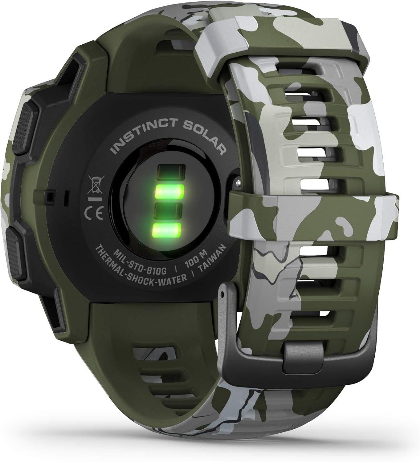 Garmin Instinct Solar Sports Watch Rugged GPS Sport Watch - Camo Edition Lichen