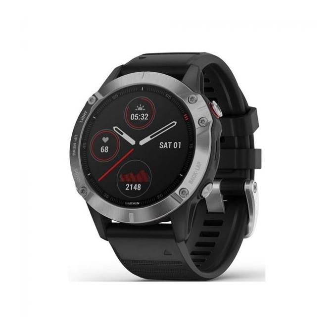 Garmin Fenix 6 Premium Multisport Watch Heart Rate Monitor GPS Watch - Silver