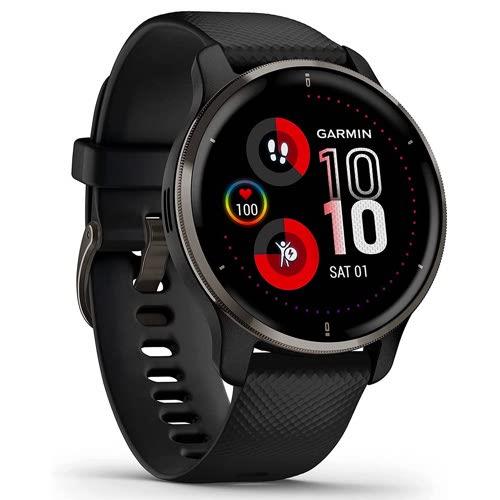 Garmin Venu 2 Plus AMOLED GPS Smart Watch Heart Rate Monitor - Black