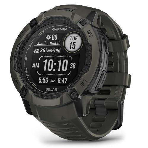 Garmin Instinct 2X Solar Rugged GPS Smartwatch Sports Watch - Moss Green