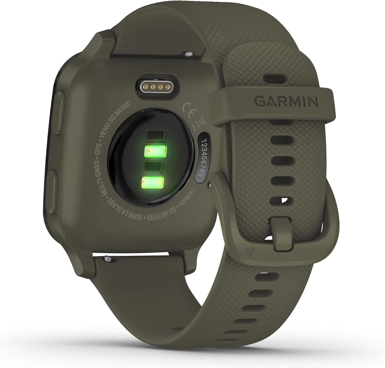 Garmin Venu Sq Music Smart GPS Watch Moss Green Newly Overhauled