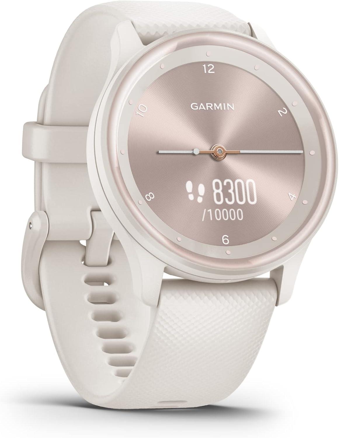Garmin Vivomove Sport GPS Watch Activity Monitor Sport Tracking - Ivory