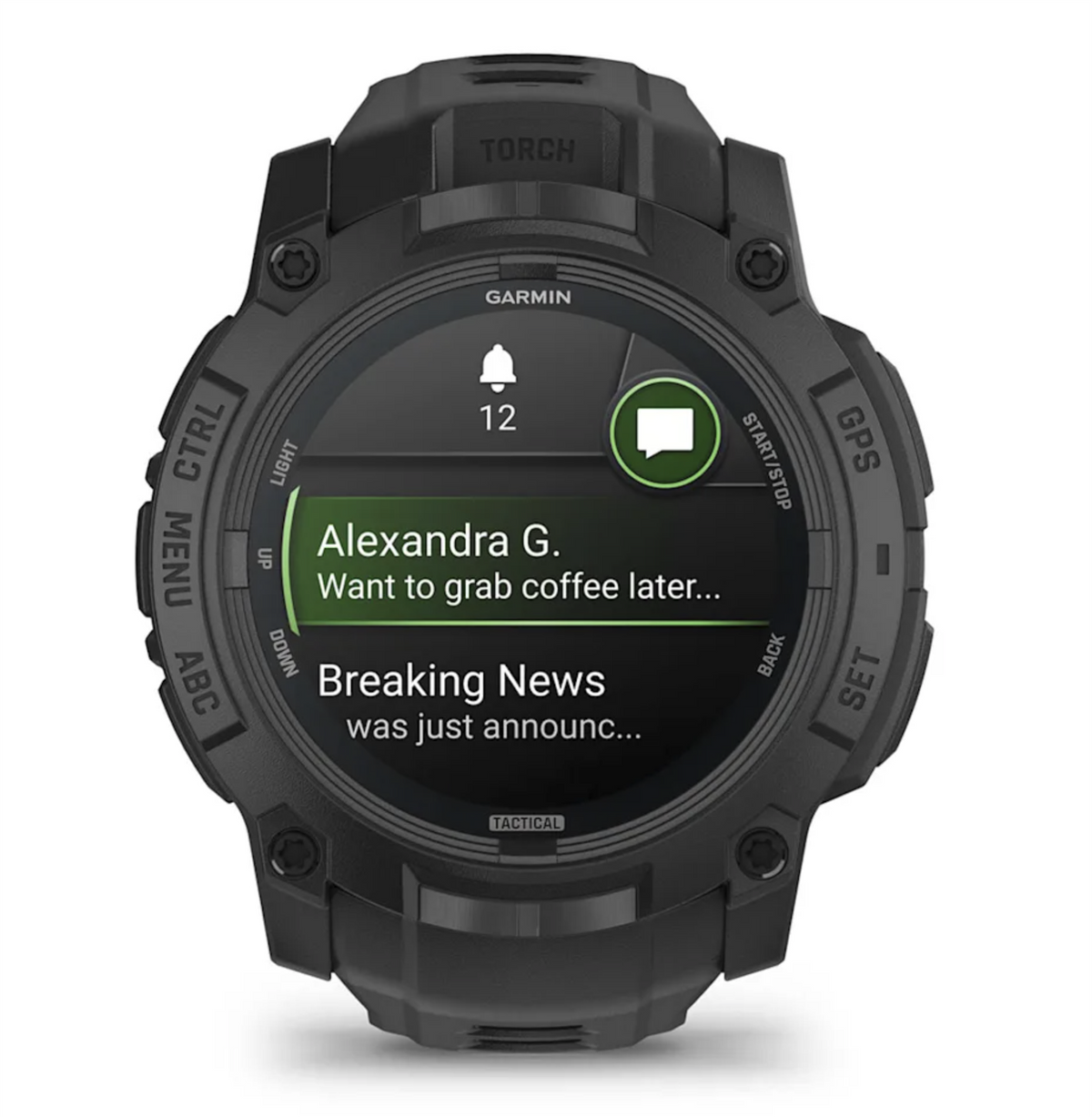 Garmin Instinct 3 Tactical Rugged GPS Sports Watch AMOLED Screen 50mm - Black