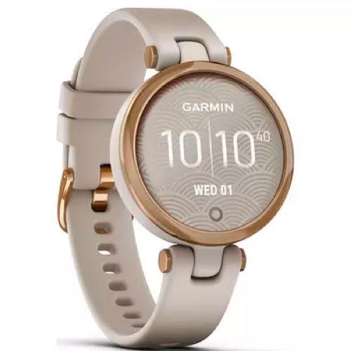 Garmin Lily Fitness Tracker GPS Sport Edition Rose Gold Bezel Light Sand Newly Overhauled