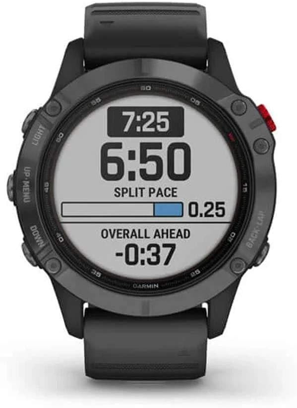 Garmin Fenix 6 Pro Solar Heart Rate Monitor GPS Sports Watch Slate Newly Overhauled