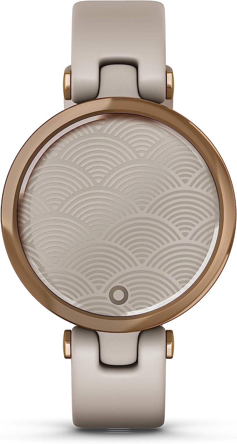 Garmin Lily Fitness Tracker GPS Sport Edition Rose Gold Bezel Light Sand Newly Overhauled