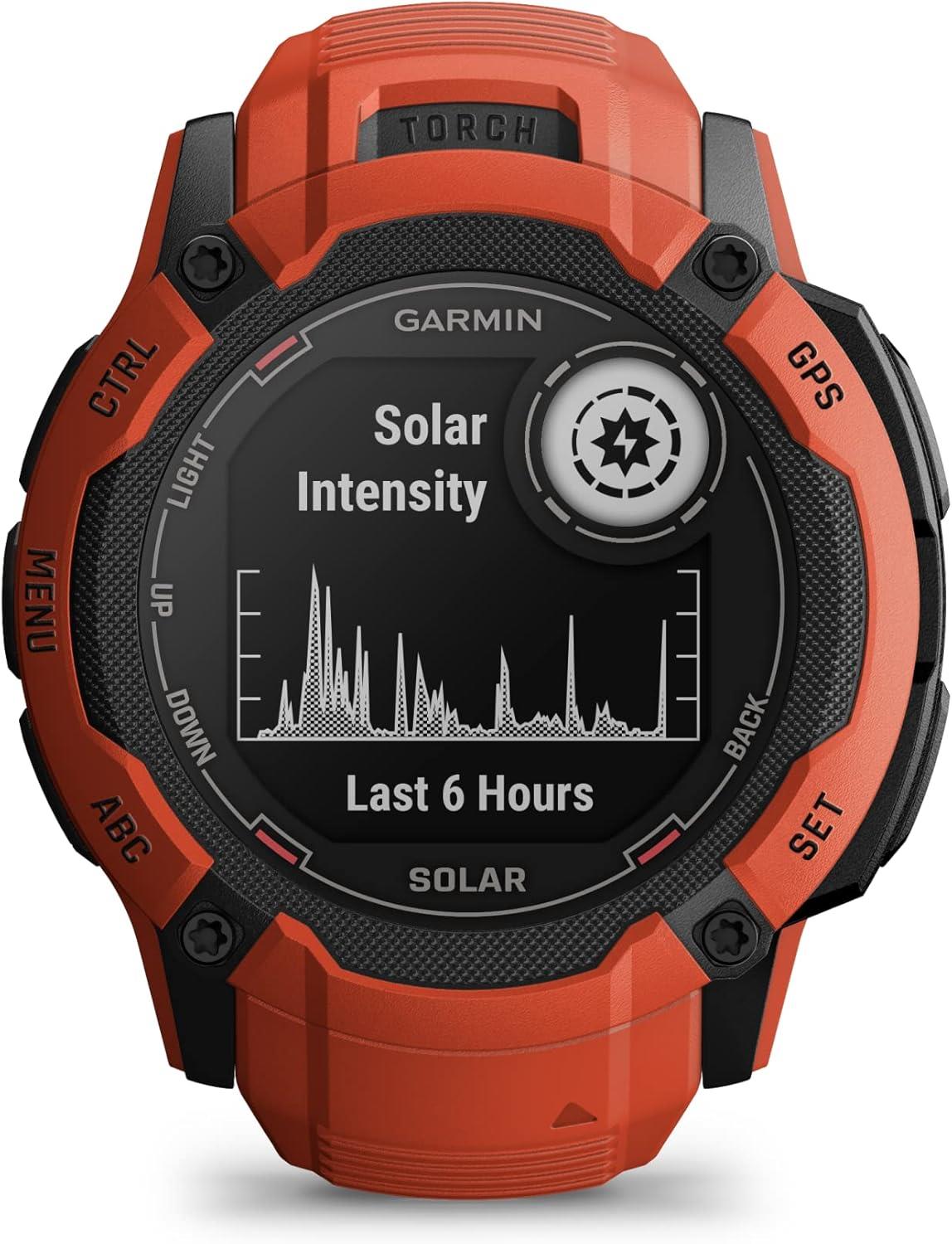 Garmin Instinct 2X Solar Rugged GPS Smartwatch Sports Watch - Graphite Newly Overhauled
