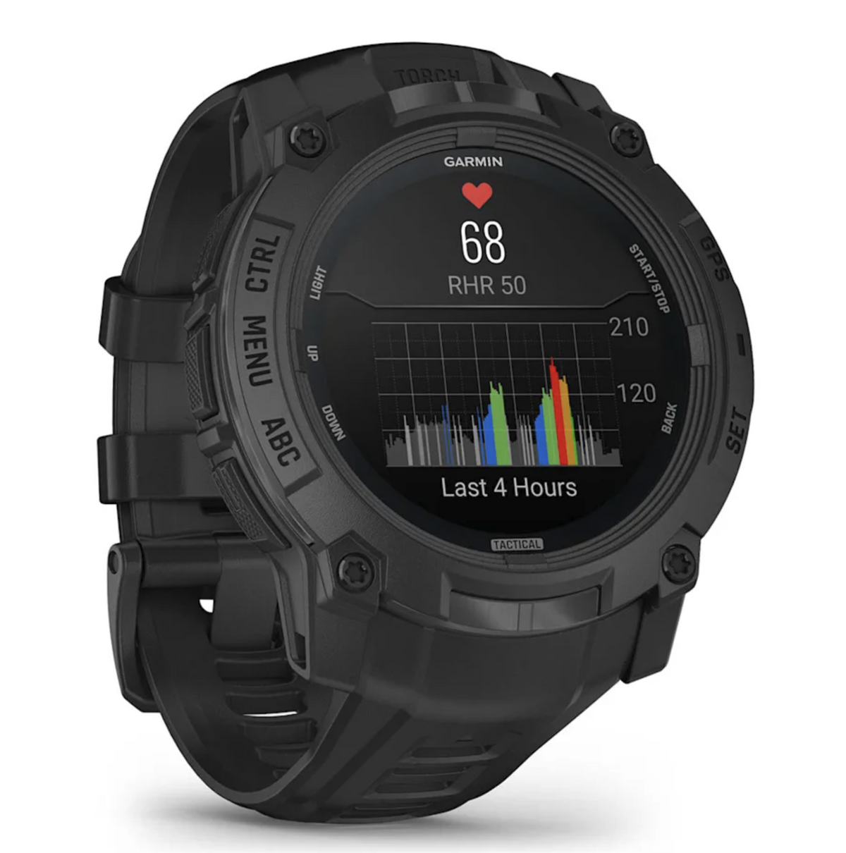Garmin Instinct 3 Tactical Rugged GPS Sports Watch AMOLED Screen 50mm - Black
