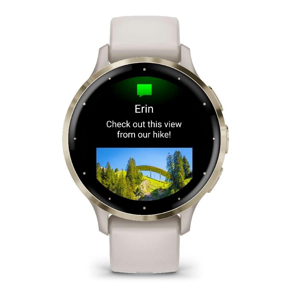 Garmin Venu 3s Music GPS Smartwatch Ivory Gold - Newly Overhauled