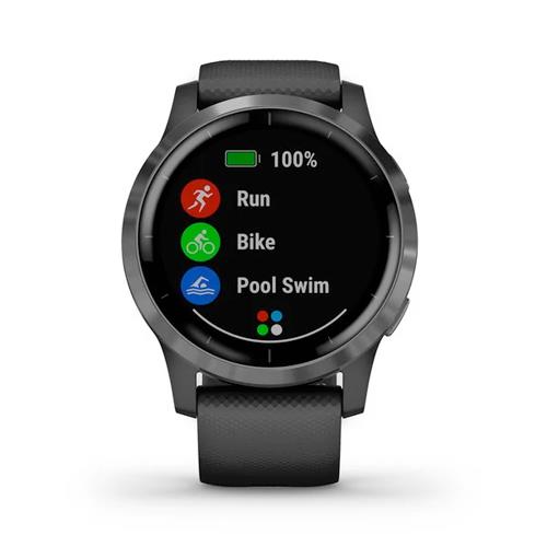 Garmin Vivoactive 4 Multisport HR GPS Sports Watch - Black Slate Newly Overhauled
