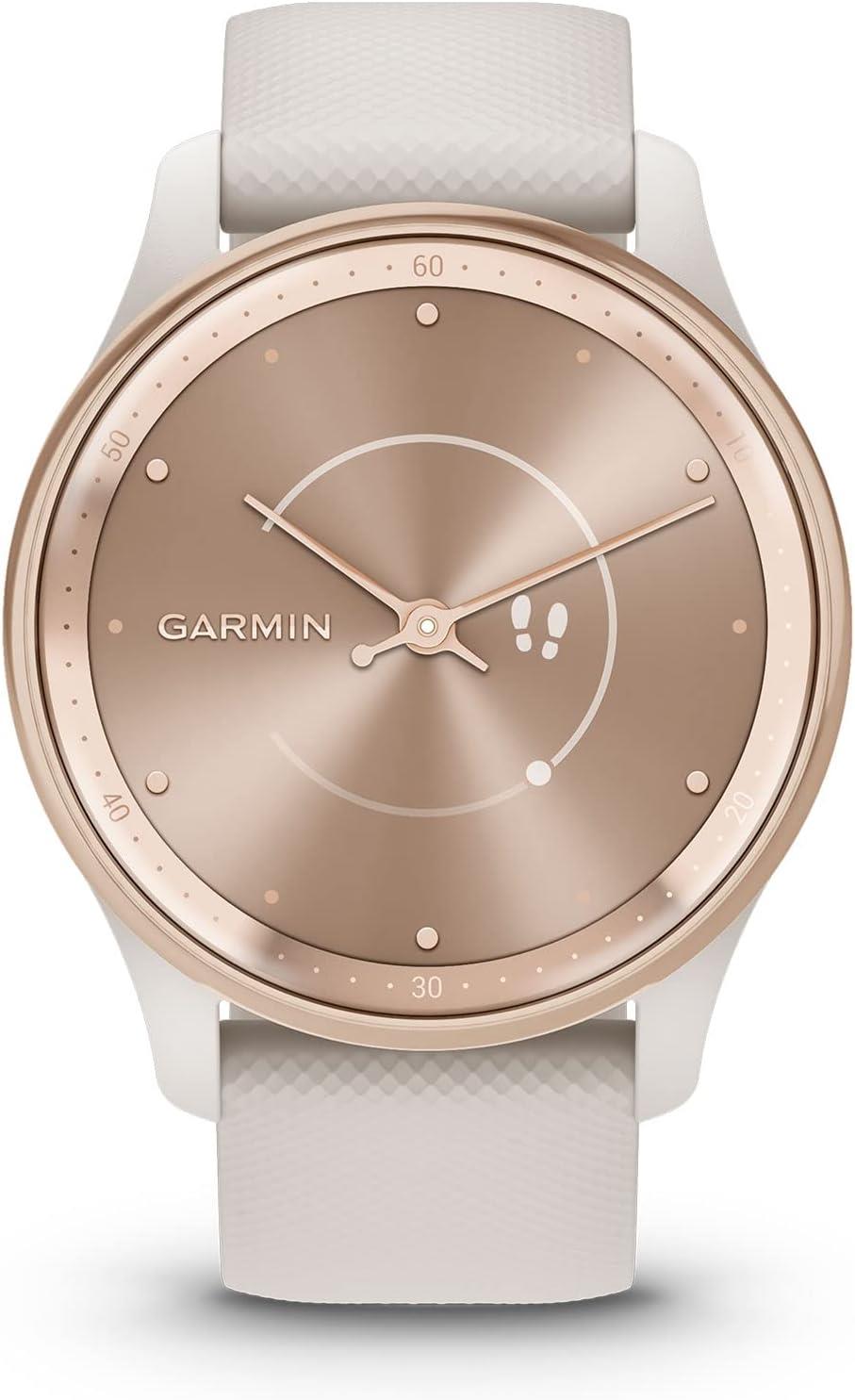 Garmin Vivomove Trend Stylish Activity Monitor Sports Watch White Cream