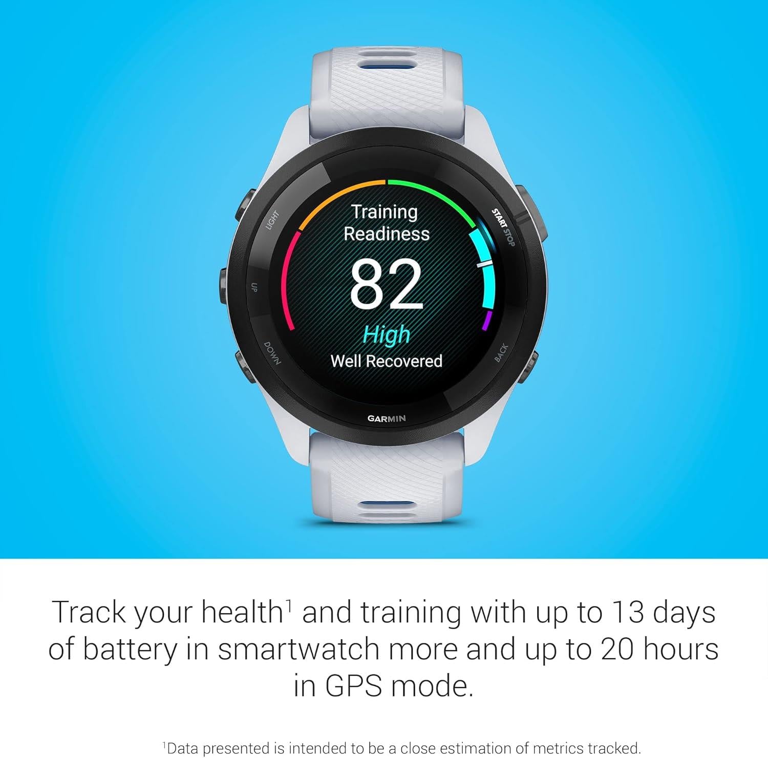 Garmin Forerunner 265 Music Running Smartwatch Heart Rate Monitor - Whitestone
