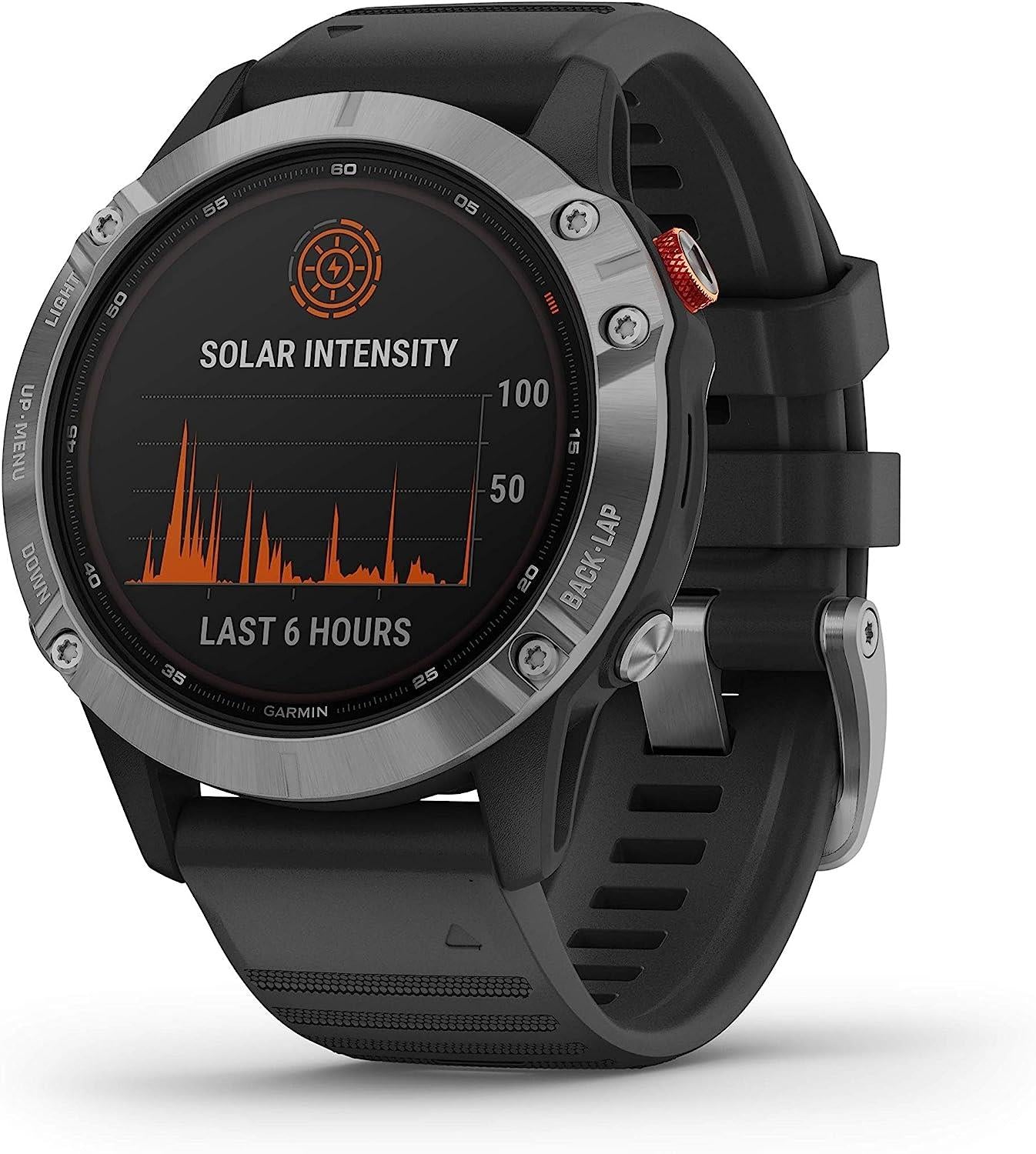 Garmin Fenix 6 Solar Silver Heart Rate Monitor GPS Sports Watch Newly Overhauled