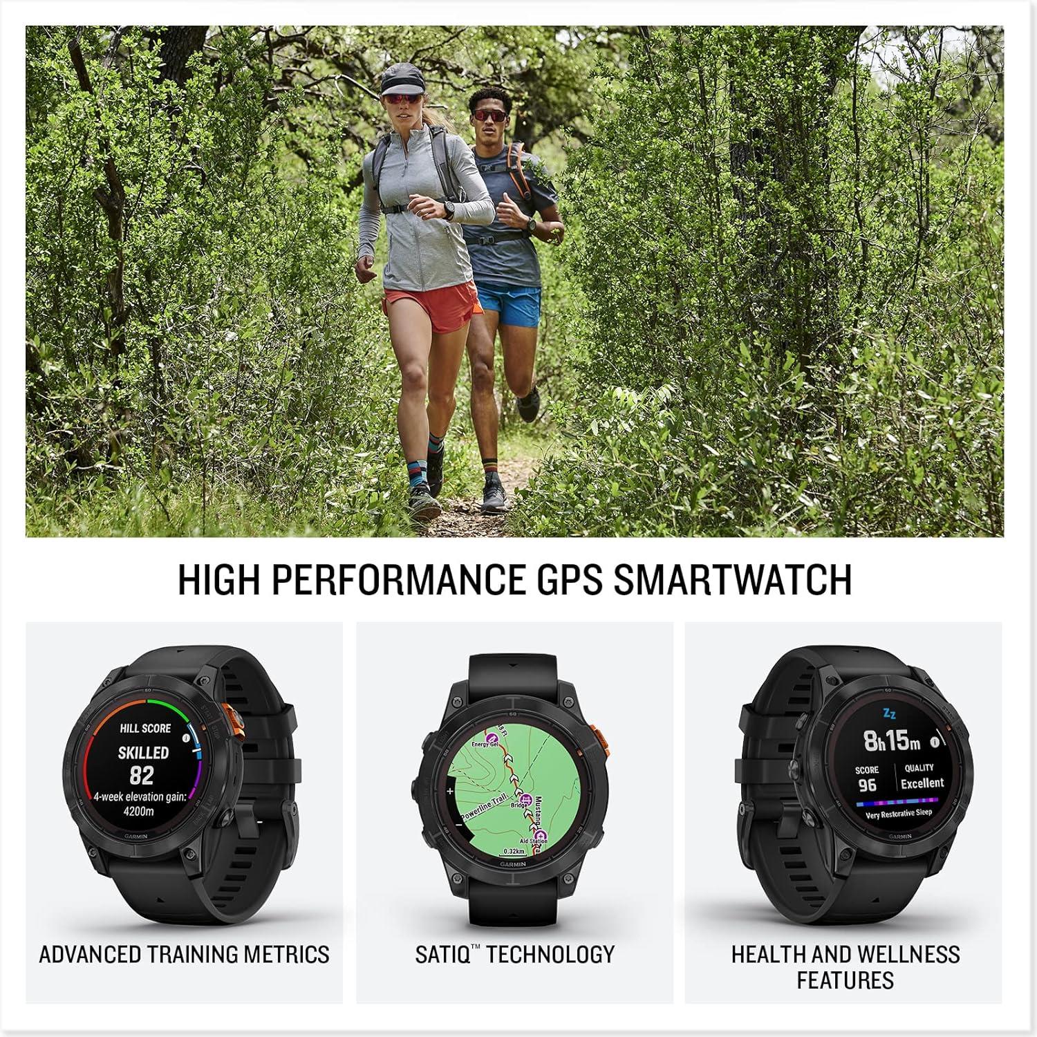 Garmin Fenix 7 Pro Solar Multisport GPS Watch 47mm Large - Slate Black
