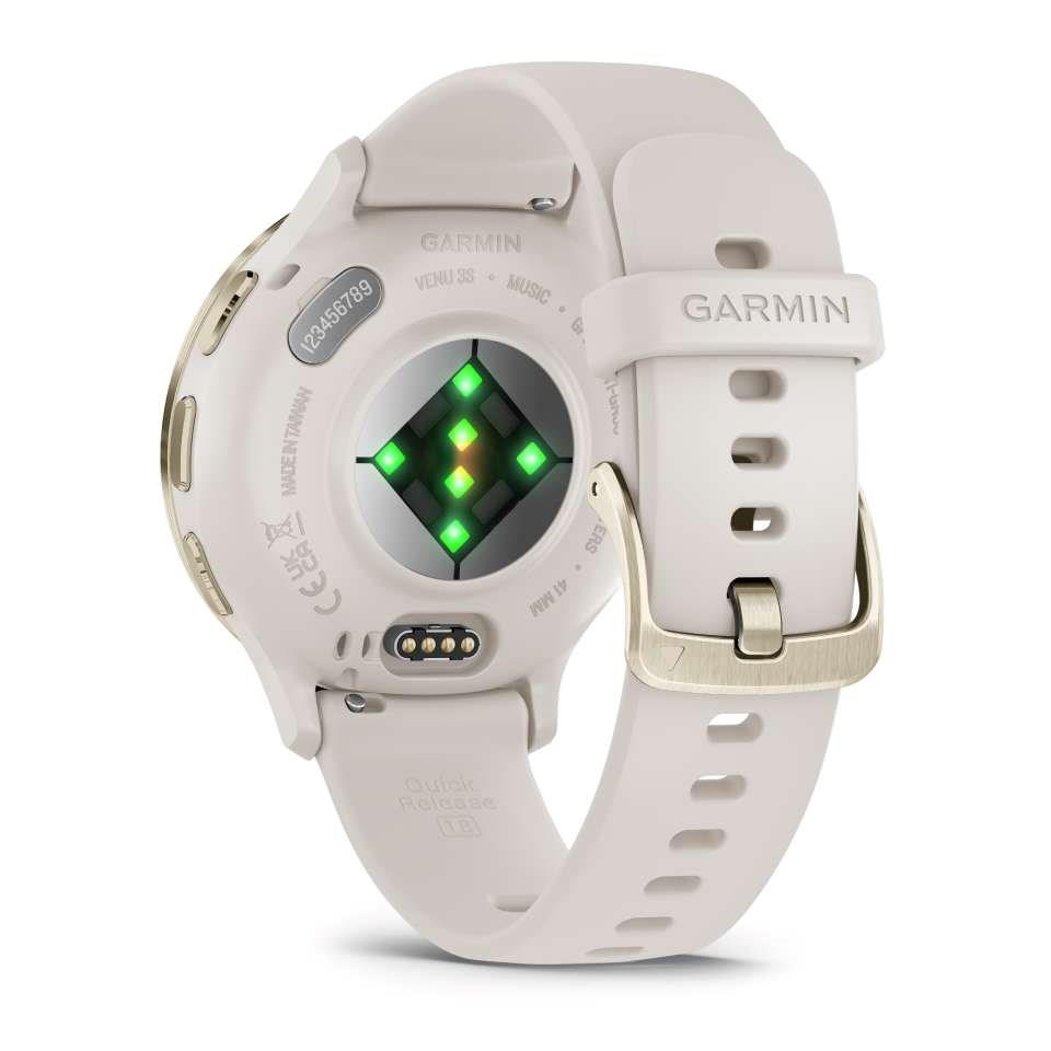 Garmin Venu 3s Music GPS Smartwatch Ivory Gold - Newly Overhauled
