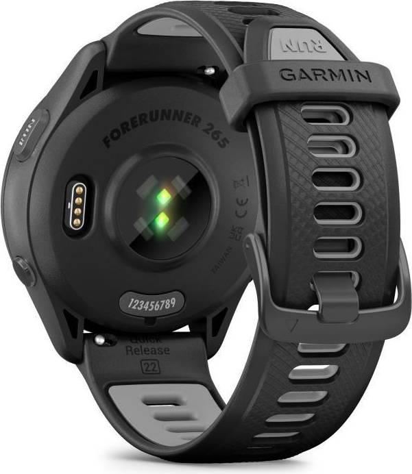 Garmin Forerunner 265 Music Running Smartwatch Heart Rate Monitor - Black