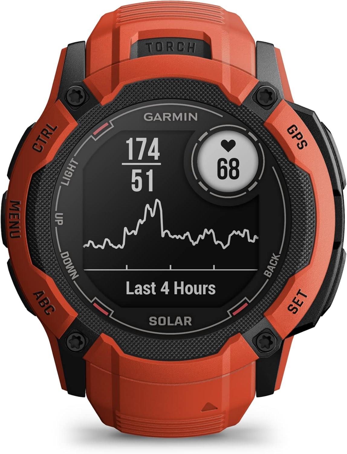 Garmin Instinct 2X Solar Rugged GPS Smartwatch Sports Watch - Graphite Newly Overhauled