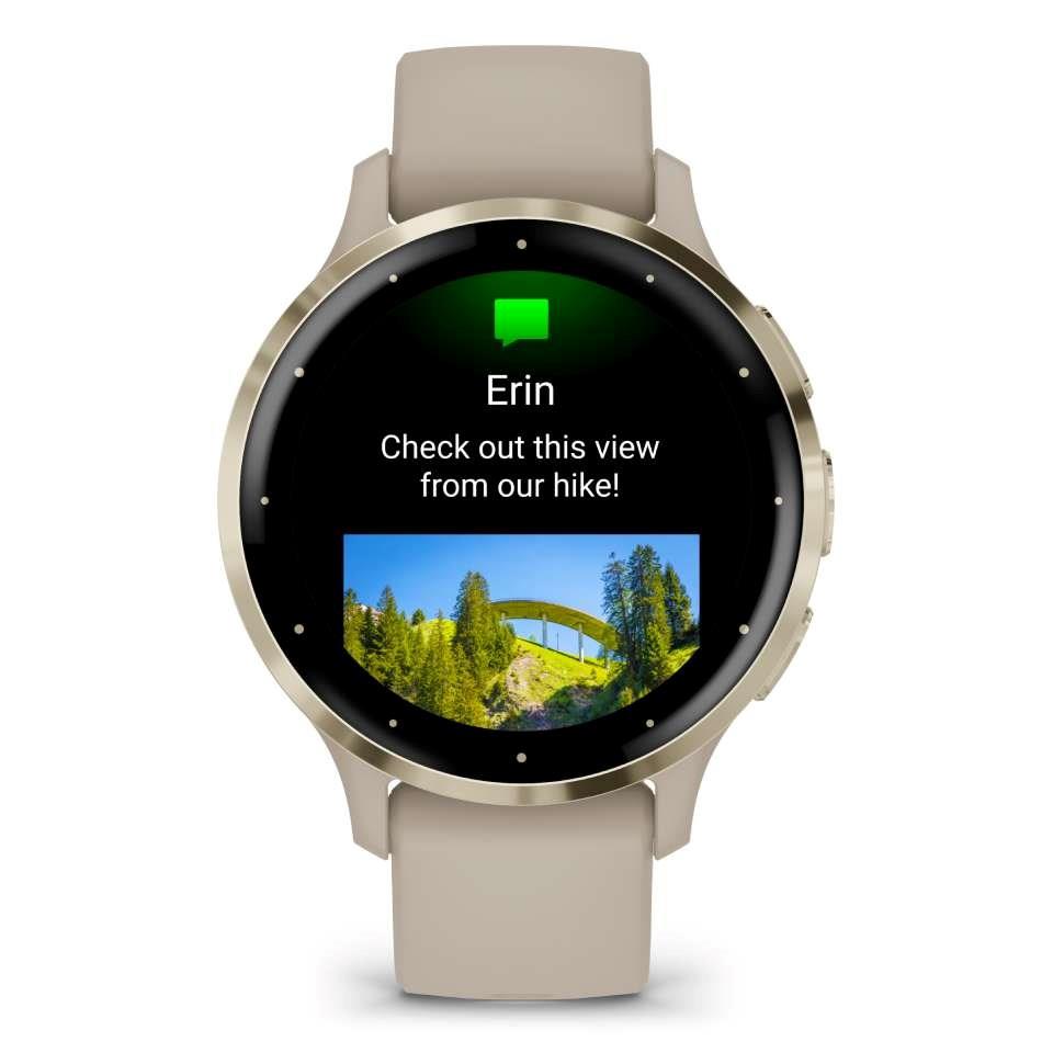 Garmin Venu 3s Music GPS Smartwatch French Grey Gold - Newly Overhauled