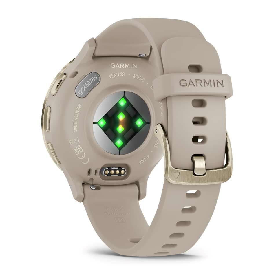Garmin Venu 3s Music GPS Smartwatch French Grey Gold - Newly Overhauled