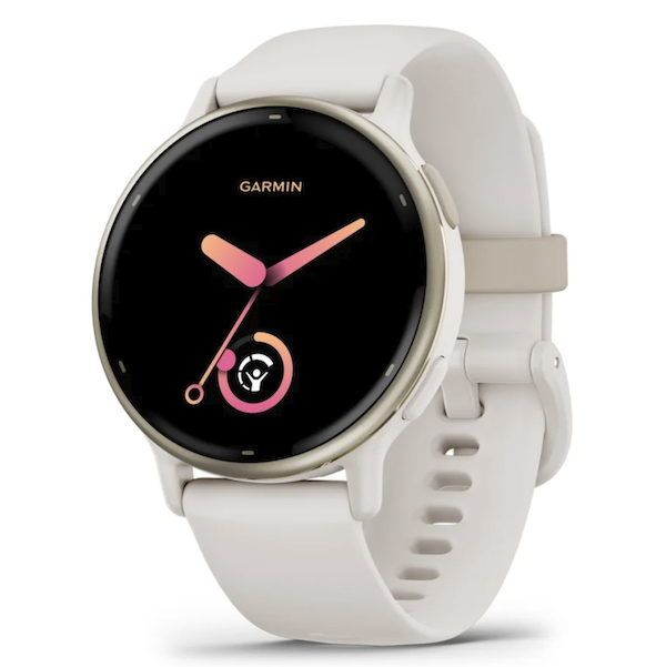 Garmin Vivoactive 5 Music GPS Sports Watch Smartwatch - Ivory Cream Gold