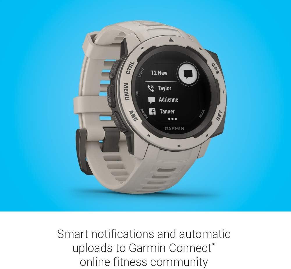 Garmin Instinct Waterproof GPS Multisport Smart Watch Heart Rate Monitor - Tundra