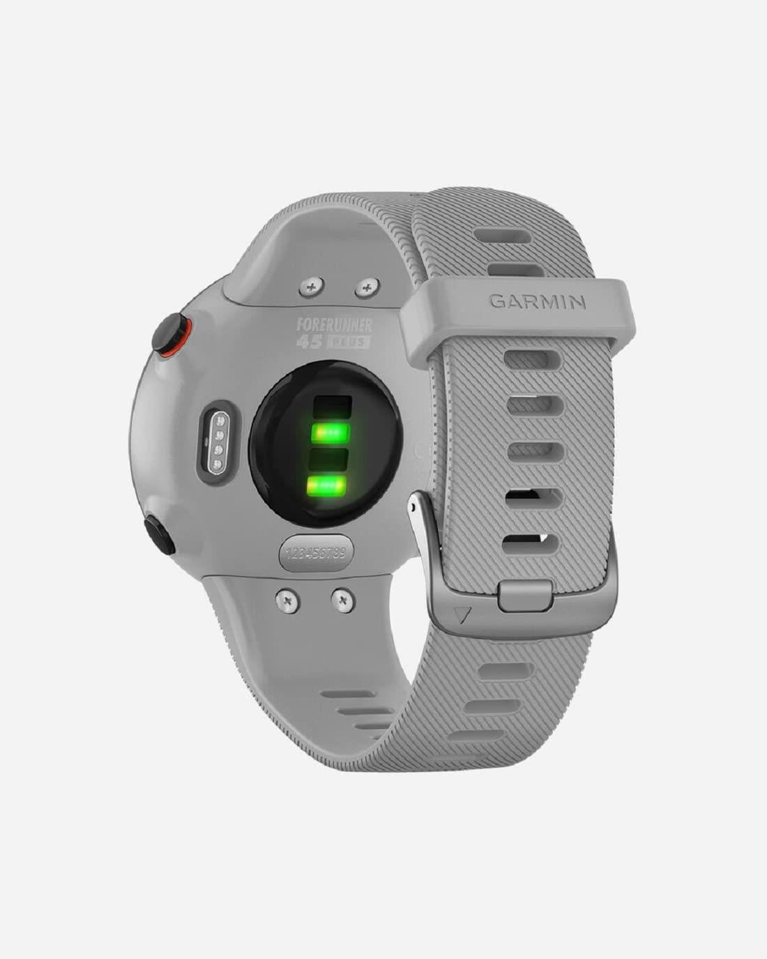 Garmin Forerunner 45 Plus GPS Running Smartwatch Fitness Tracker - Powder Grey