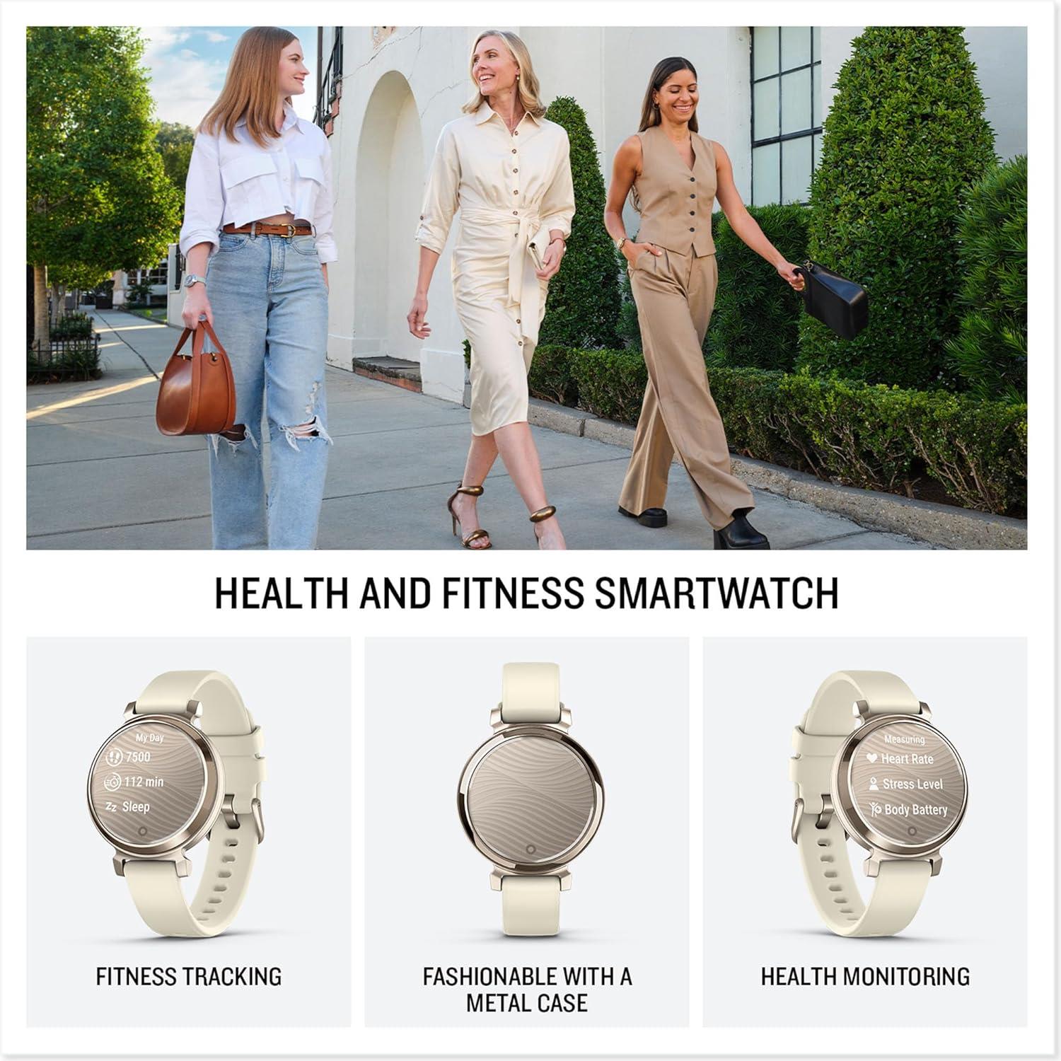 Garmin Lily 2 Active Smartwatch GPS Watch Lunar Gold Activity Monitor - Newly Overhauled