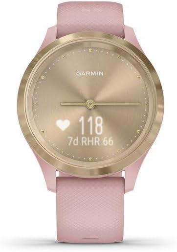Garmin Vivomove 3S Smart GPS Watch Activity Tracker Light Gold Dust Rose Newly Overhauled