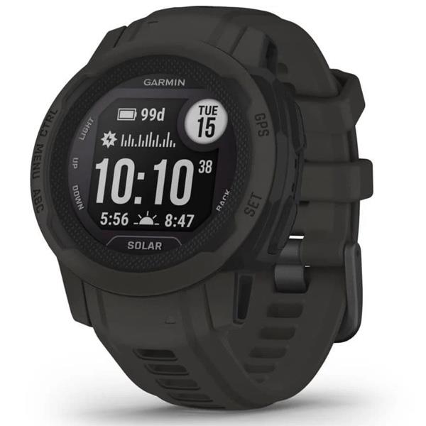 Garmin Instinct 2S Solar Rugged GPS Heart Rate Monitor Sports Watch - Graphite
