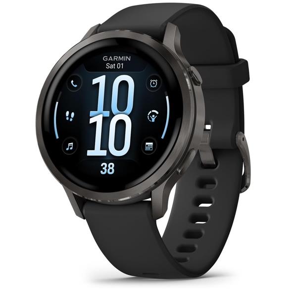 Garmin Venu 4 Premium GPS Sports Watch AMOLED Flashlight 41mm - Slate Black