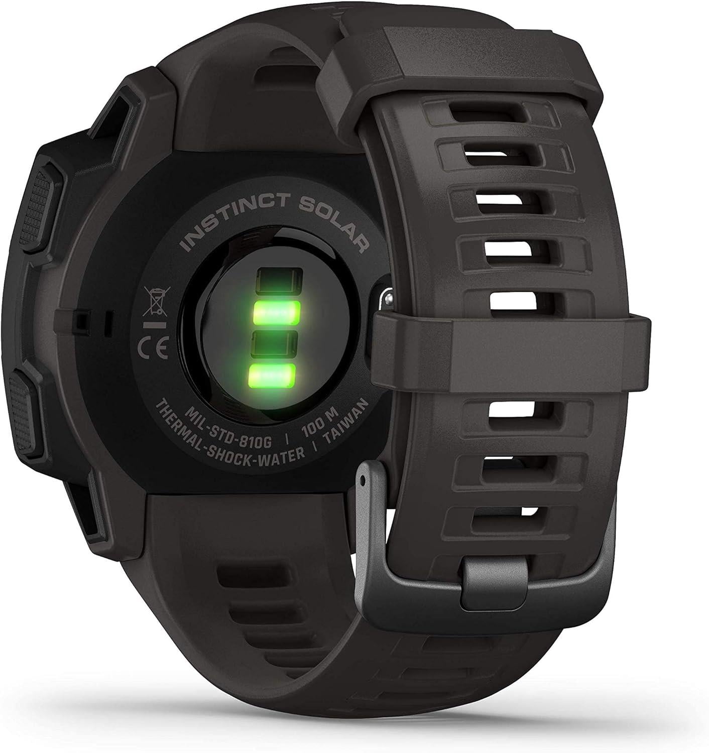 Garmin Instinct Solar Rugged Outdoor GPS Smartwatch Heart Rate Monitor Graphite