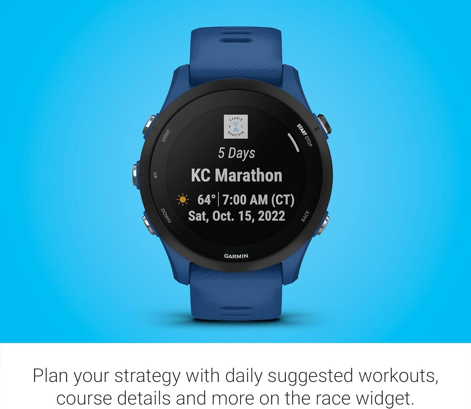 Garmin Forerunner 255 Running GPS Sports Watch Blue Newly Overhauled