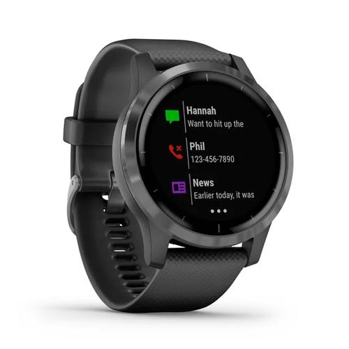 Garmin Vivoactive 4 Multisport HR GPS Sports Watch - Black Slate Newly Overhauled