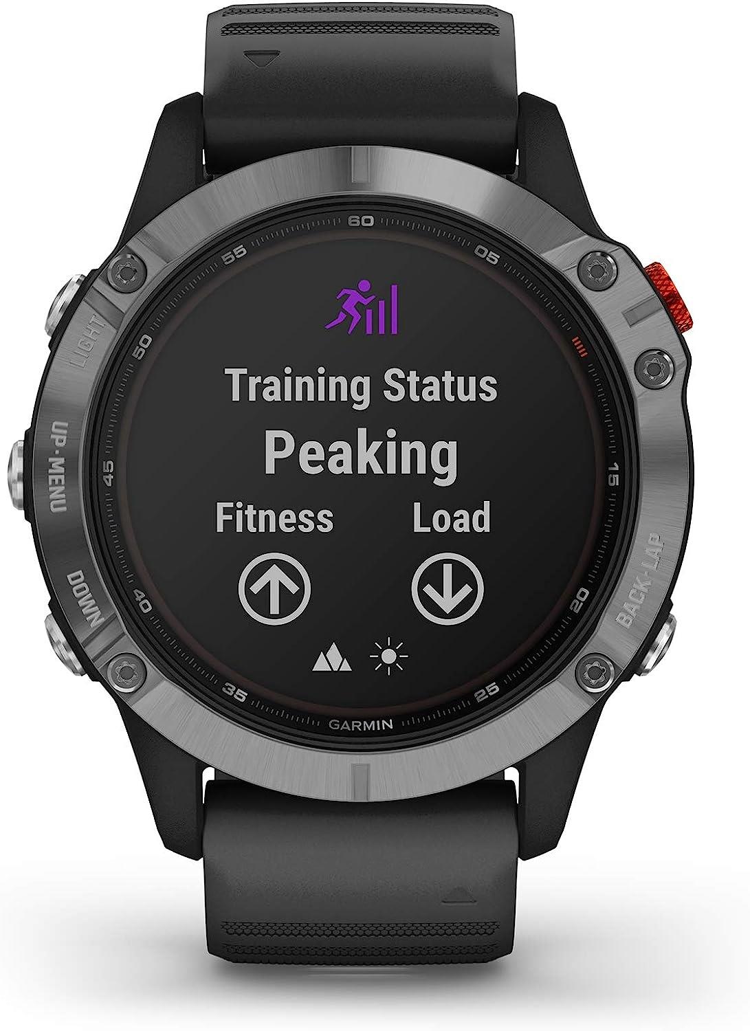 Garmin Fenix 6 Solar Silver Heart Rate Monitor GPS Sports Watch Newly Overhauled
