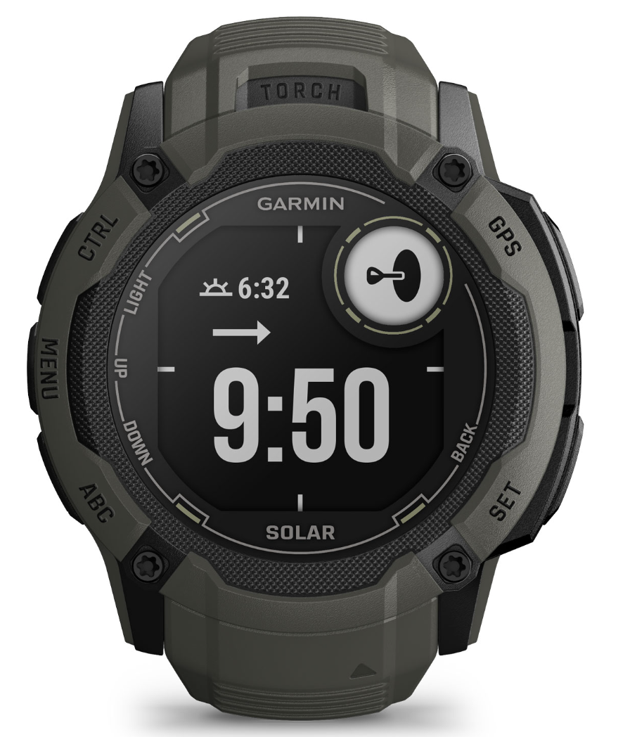 Garmin Instinct 2X Solar Rugged GPS Smartwatch Sports Watch - Moss Green