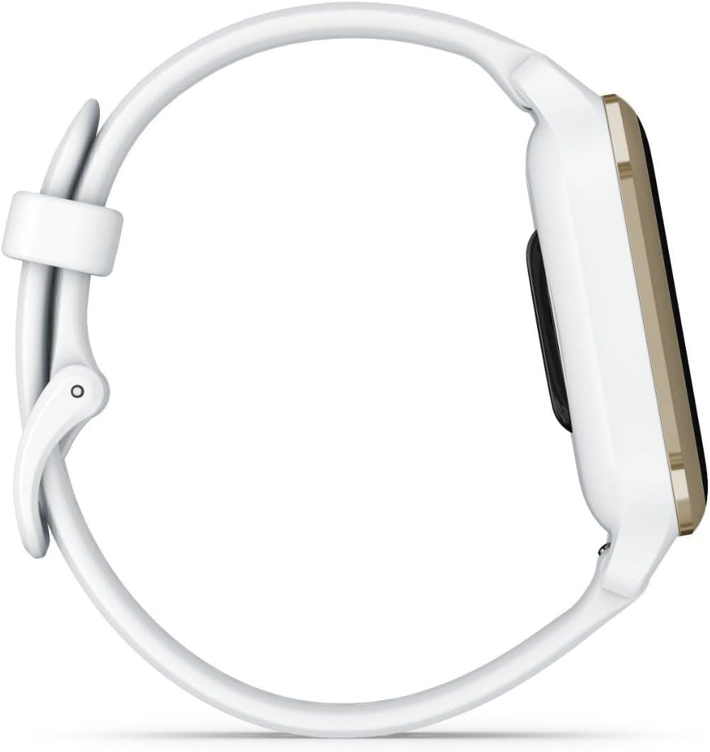 Garmin Venu Sq 2 GPS Smart Watch Activity Monitor AMOLED - White Cream Gold