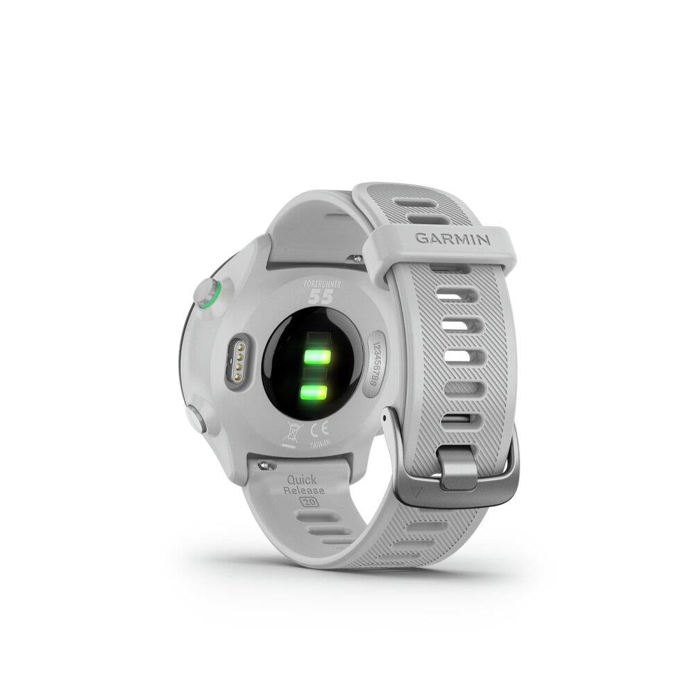 Garmin Forerunner 55 GPS Running Smartwatch Fitness Tracker - White Newly Overhauled