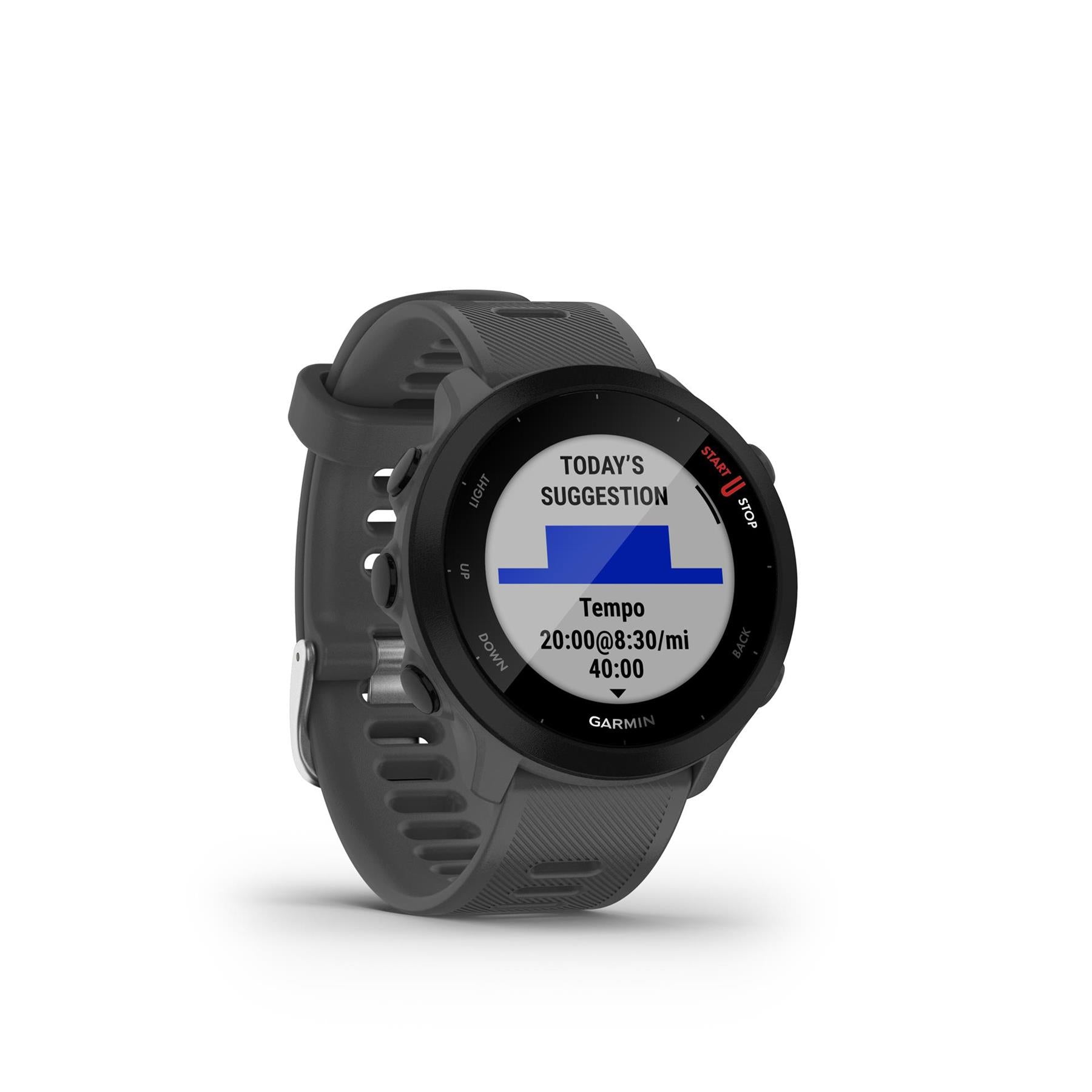 Garmin Forerunner 55 GPS Running Smartwatch Fitness Tracker - Grey Newly Overhauled