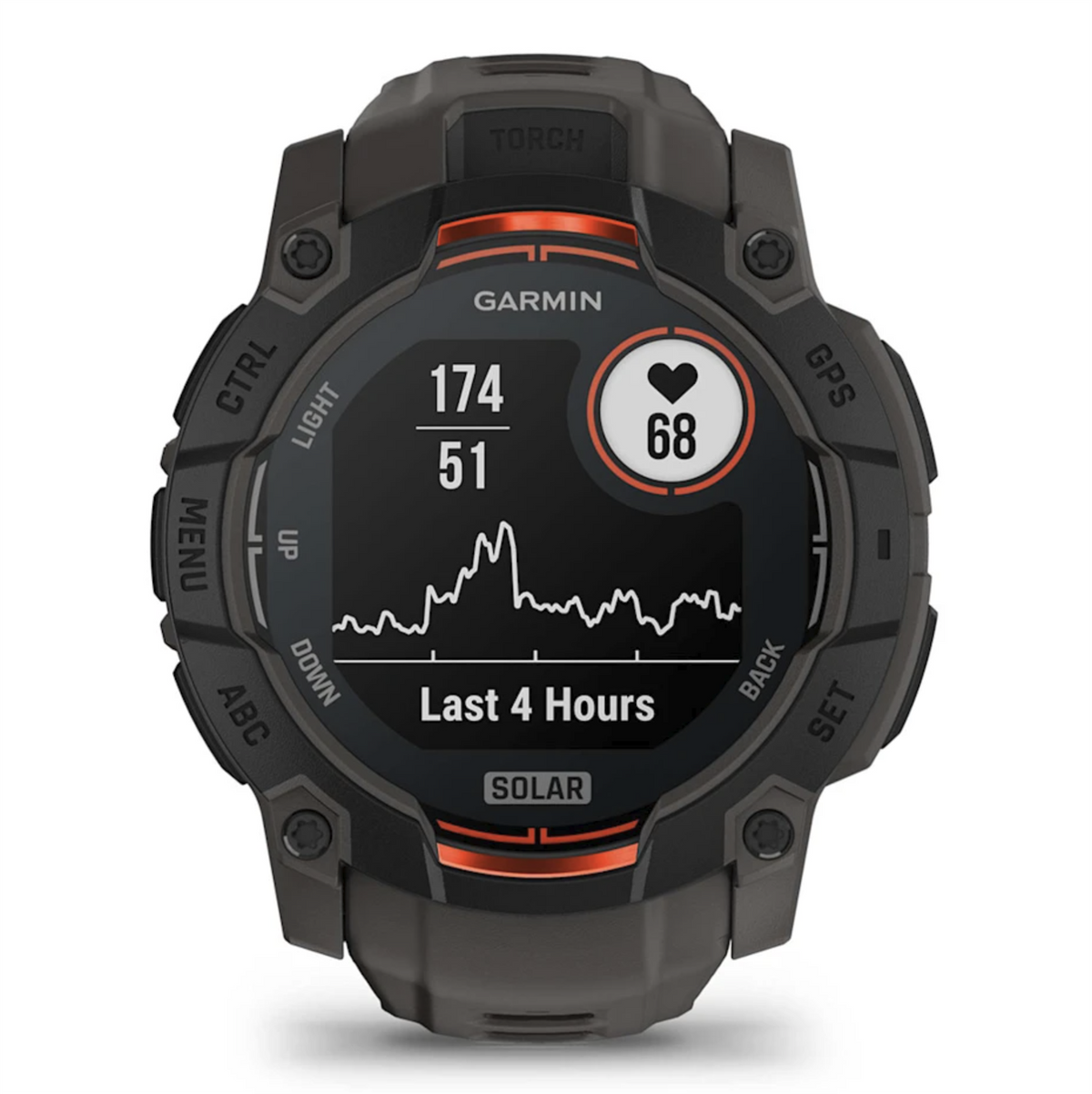 Garmin Instinct 3 Solar Rugged GPS Sports Watch AMOLED Screen 50mm - Black