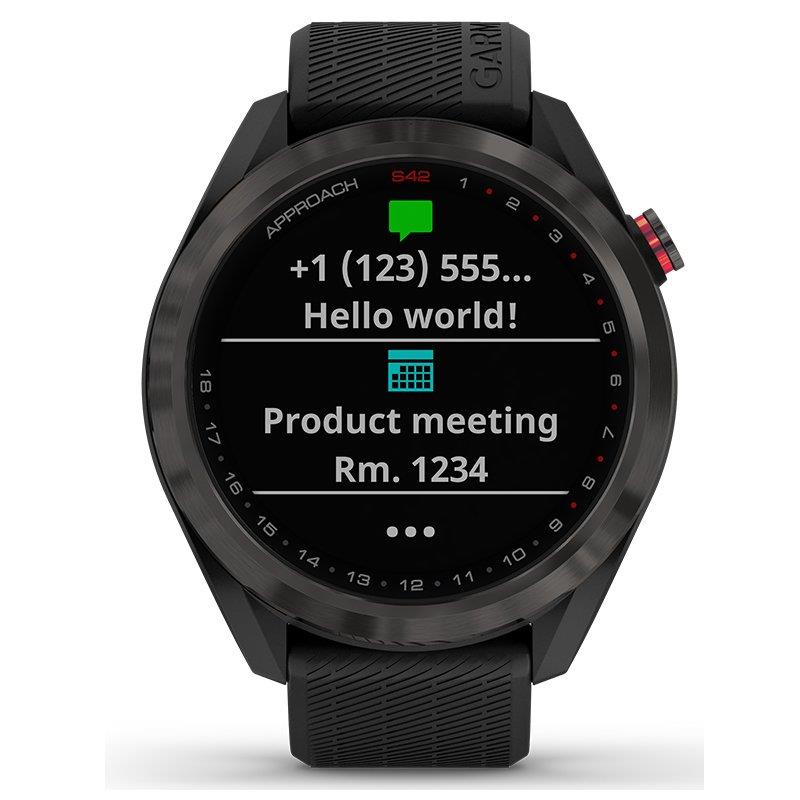 Garmin Approach S42 Golf Watch Sports GPS - Carbon Grey Newly Overhauled