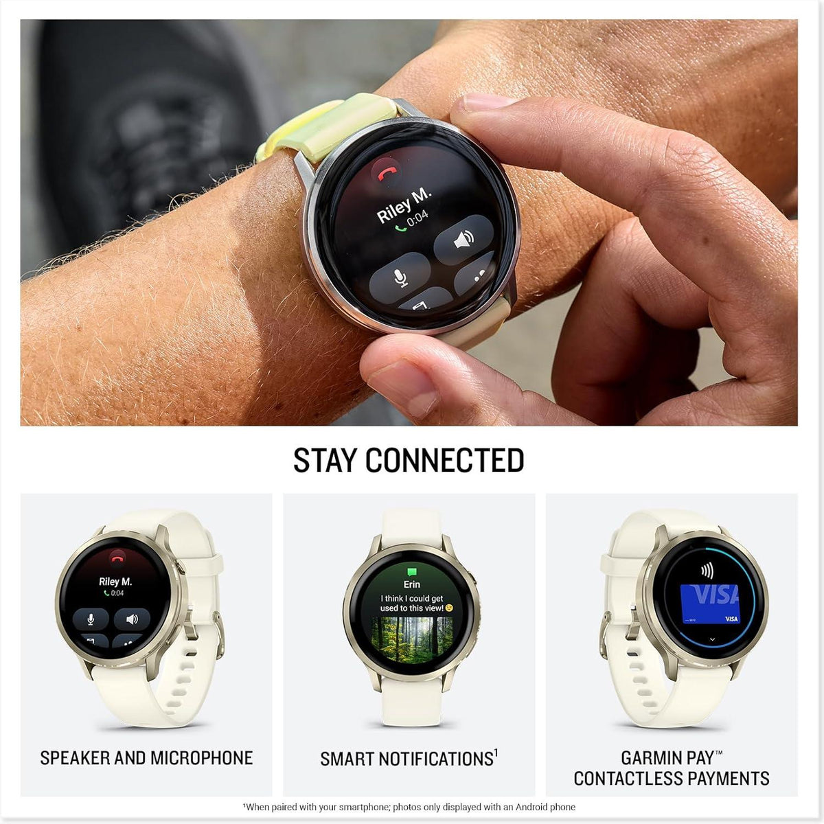 Garmin Venu 4 Premium GPS Sports Watch AMOLED Flashlight 45mm - Citron SIlver