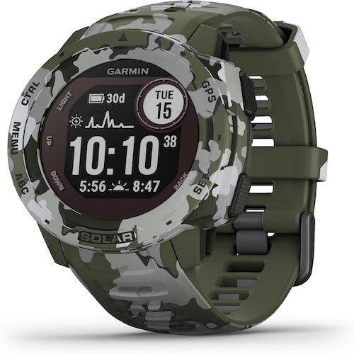 Garmin Instinct Solar Sports Watch Rugged GPS Sport Watch - Camo Edition Lichen