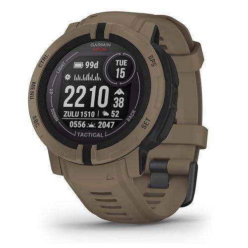 Garmin Instinct 2 Solar Tactical Edition GPS HRM Watch - Coyote Tan Newly Overhauled