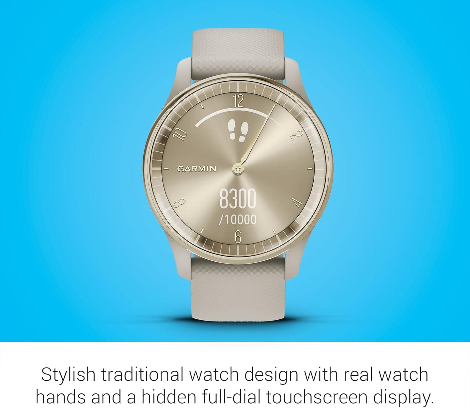 Garmin Vivomove Trend Stylish Activity Monitor Sports Watch French Grey