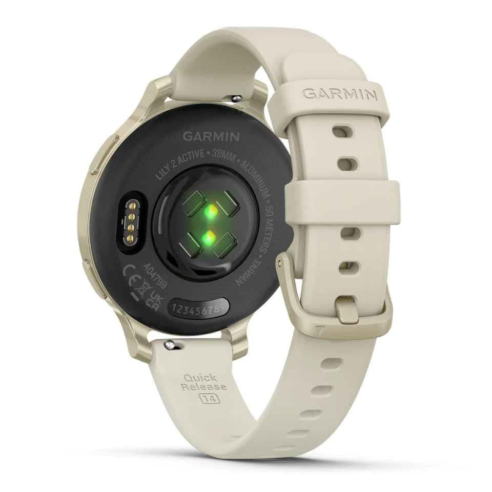 Garmin Lily 2 Active Smartwatch GPS Watch Lunar Gold Activity Monitor